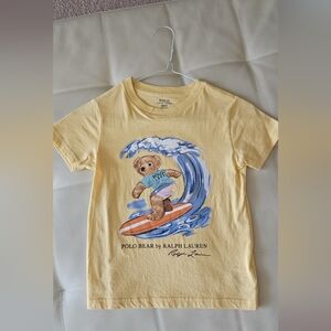 Polo by Ralph Lauren Kids' Yellow Surf Polo Bear Graphic Tee